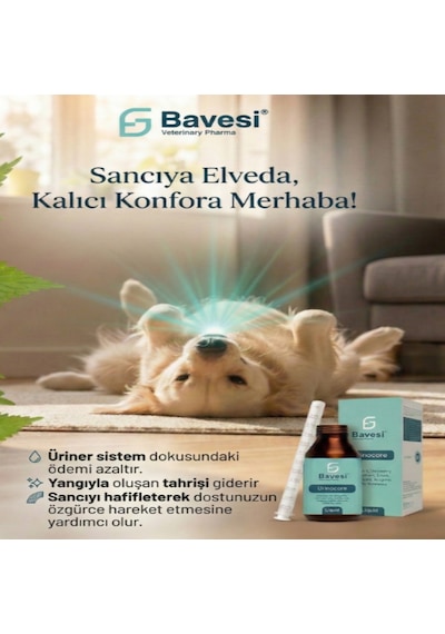 Bavesi Urinocore Kedi Ve Köpek İdrar Yolu Ve Böbrek Destekleyici Likit Takviye 120 Ml