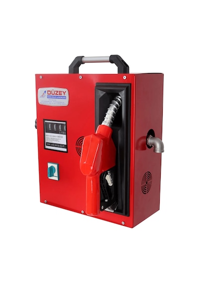 Düzey 220 Volt 1'' Sayaçlı Kapaklı Tip Otomatik Mazot Aktarma Tabanca + Sayaç + Pompa + Hortum