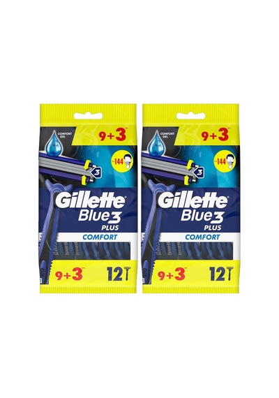 Blue3 Comfort Kullan At Erkek Tıraş Bıçağı 9+3 Adet 2li Paket