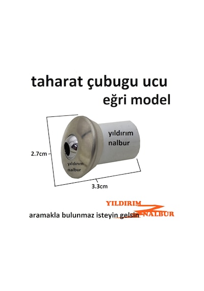 Taharat Çubuğu Ucu Eğri Model Paslanmaz Eca Serel Tipi Taharet Bo