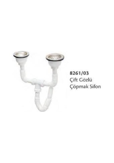 Çift Gözlü Çöpmak Sifon N11.712