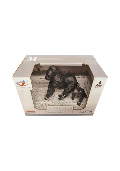 Calimera Toys Hayvan Figürleri Oyuncak Goril Ve Yavrusu Hayvan