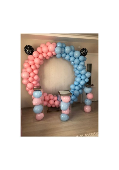 Cinsiyet Partisi Makaron Balon Zinciri 100 Adet A