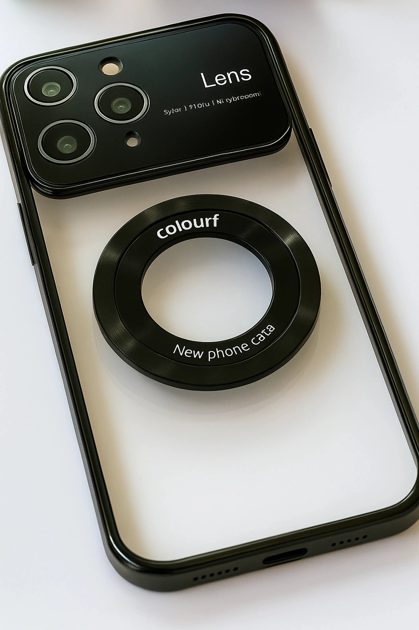 Apple Uyumlu iPhone 14 Pro Max Kılıf Kamera Korumalı Magsafe Colourl Siyah