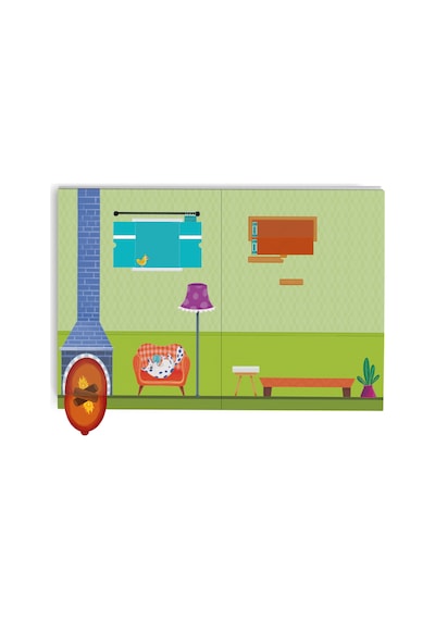 3 Boyutlu Stickerlı Oyun Evim