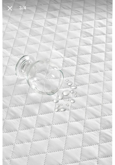 Kapitone Fitted Su Geçirmez Beyaz Yatak Koruyucu Alez160x200 Beyaz