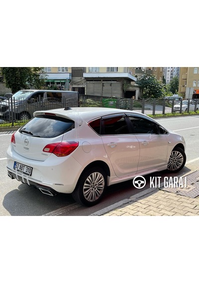 Kit Garaj Astra J Egzoz Görünümlü Difüzör Plastik 2009-2015 Boyalı