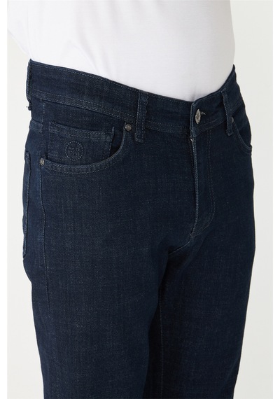Lacivert Klasik Duruşlu Günlük Denim Pantolon K.mavi