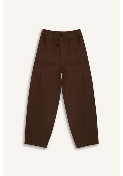 Defacto Barrel Fıt Düz Paça Gabardin Pantolon Erkek Çocuk G8336a826spbn254 Kahve-bn254