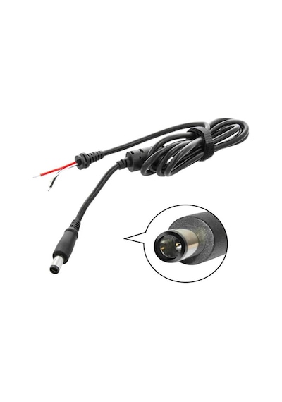 Koodmax - Hp Dell Uyumlu İğne Uç 7.4 5.0mm Adaptör Şarj Aleti Tamir Kablosu - 7.4x5.0mm Dc Kablo