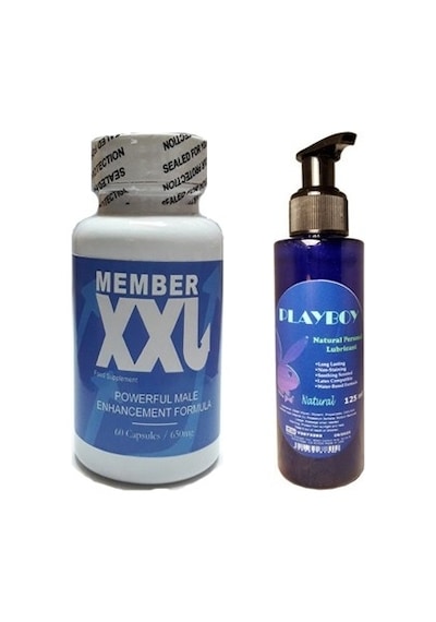 Playboy Member Xxl Erkeklere Özel 60lı + Playboy Natural Personal Lubricant 125ml Lubricant Gel Jel