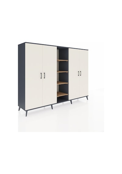 Hyperion Dolap 12 Raflı 4 Kapaklı 220x44x163 Antrasit-aytaşı/çam Aytası/atlas Çam - Antrasıt Hyperion Dolap 12 Raflı 4 Kapaklı 220x44x163 Antrasit-aytaşı/çam Aytası/atlas Çam - Antrasıt