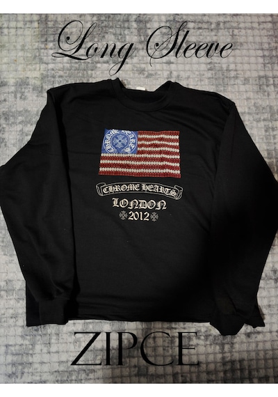 Startmore Chrome Supertee Design Vintage Y2k Harujuka Long Sleeve Sweat Dijital Baskılı Siyah
