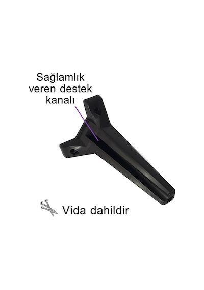 Serdivan 20 Cm Siyah Lüx Mobilya Kanepe Sehpa Ünite Koltuk Ayağı Baza Ayak Siyah Diğer