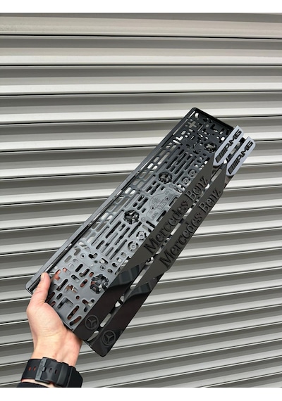 Vipplaka Mercedes Uyumlu Ortası Mat Plakalık