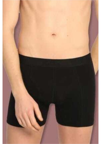 Tutku Erkek Siyah Elastan Likralı Boxer 001