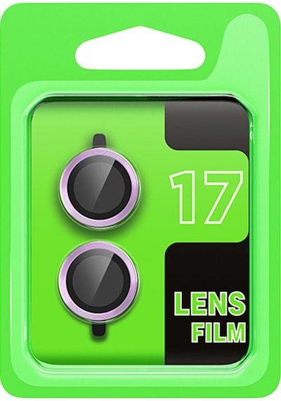 İphone 17 İçin Uyumlu Hd Kalite Görüntü Kalitesini Bozmayan Metal Kamera Lens Koruyucu Açık Mor