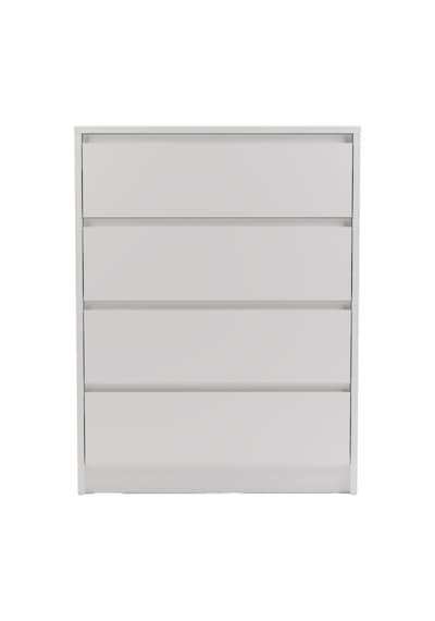Nolm 4 Çekmeceli Şifonyer G:76 D:40 Y:100 Cm / Beyaz