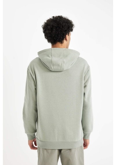 DeFacto %100 Pamuk Relax Fit Kapüşonlu Baskılı Sweatshirt Y9652AZ24AUGN1102