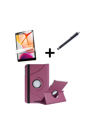 Samsung Galaxy Uyumlu Tab A9 8.7inç X110 X115 Kılıf Dönen Tablet Kilifi Ekran Koruyucu+kalem