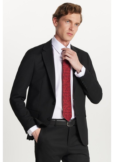 Tudors Erkek Regular Fit Siyah Esnek Likralı Kumaş Mono Yaka Kapaklı Cepli Takım Elbise-34057 Siyah Tudors Erkek Regular Fit Siyah Esnek Likralı Kumaş Mono Yaka Kapaklı Cepli Takım Elbise-34057 Siyah