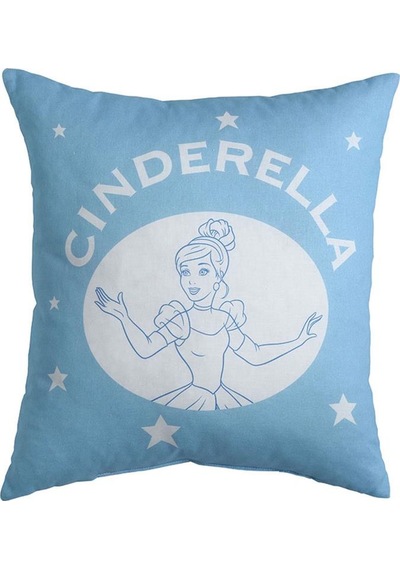 Taç Lisanslı Kırlent Princess Cinderella 40x40