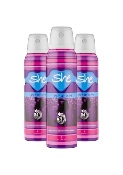 She is Sexy Kadın Sprey Deodorant 150 ML x 3