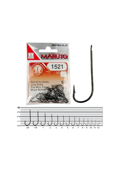 Maruto 1521 Bn Tekli Olta İğnesi 2 No 50 Adet 2 No 50 Adet