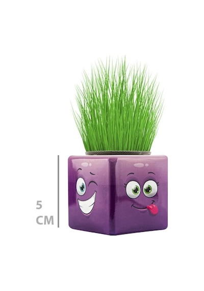 Çim Adam Mini Küp Emoji Figürlü 1 Adet Renkli