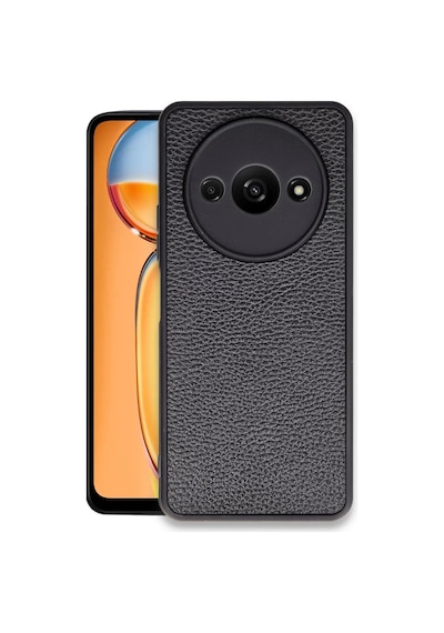 Xiaomi Redmi A3 4g Uyumlu Kılıf Aras Deri Kapak - Siyah