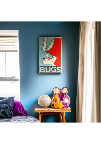 Thisrock 16,5x25,5 Cm Ahşap Bugs Bunny Tablo 1