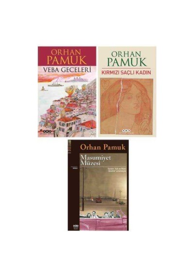 Veba Geceleri - Kırmızı Saçlı Kadın - Masumiyet Müzesi Orhan Pamuk 3 Kitap Set