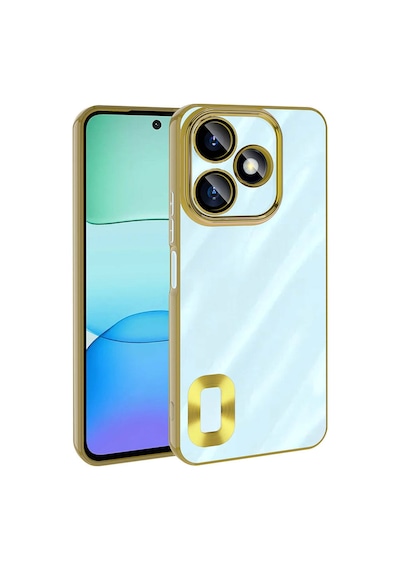 Xiaomi Redmi 13 4g Kılıf Kamera Lens Korumalı Logo Gösteren İnce Hafif Pazarplus Gümüş