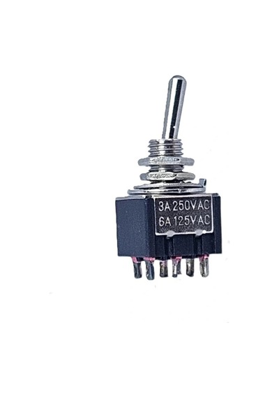 Ic-147 Toggle Switch Yaylı On-off-mom 6p Ø6mm Mts-213