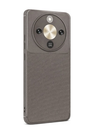 Huawei Honor Magic 8 Lite Karbon Silikon Case Kapak Gri