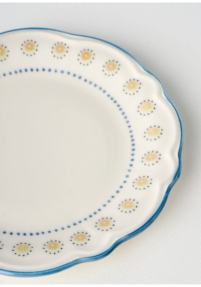 Bella Maison Mabel Stoneware 24 Parça 6 Kişilik Yemek Takımı Mavi Mavi