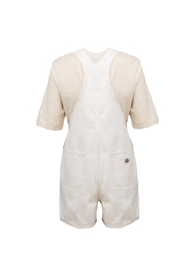 Dıckıes Dickies Dickies Duck Canvas Bib Kadın Siyah Tulum 3286 Beyaz