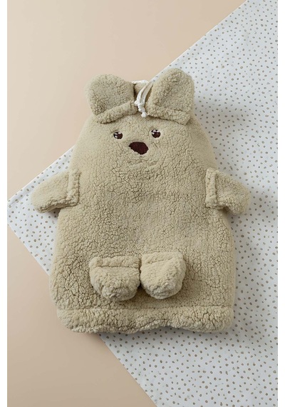 Ayıcık Figürlü Peluş Bebek Battaniyesi Çok Renkli