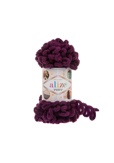Alize 5 Adet Puffy El Örgü Ipliği 5'li Paket - 100 Gr. 9 Mt. Parmak Örgü Ipi - Şevval Tuhafiye 111