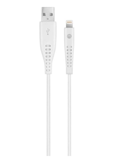 Mojue by Ttec Ekstra Dayanıklı Ve Uzun 300 CM USB-A - Apple Uyumlu iPhone Lightning 2A Şarj Kablosu Beyaz
