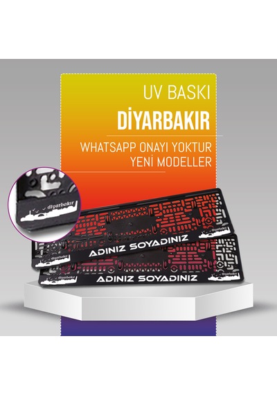 Diyarbakır Plakalık, 2 Adet Premium Uv Baskı, Plakalıkhane
