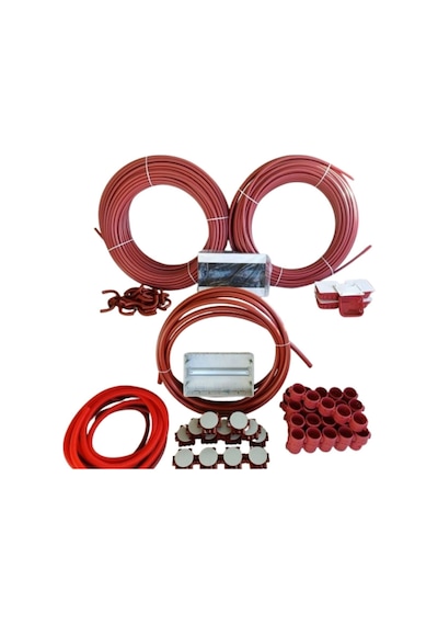 Volt724 2+1 Daire Tipi Elektrik Tesisat Duvar Desant Seti 14'lük 18'lik 6 Atü Pvc Boru Spiral Norm Kare Buat Kasa Dirsek W Otomat Kutusu Dahil