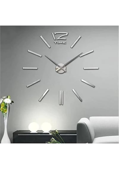Boyutu 50-120 Cm Arası Ayarlanabilen 3D Modern Duvar Saati