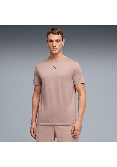 Puma Essentıals Heather Cat Tee Erkek T-shirt 52592088 Kum