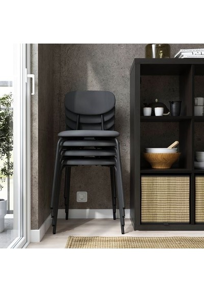Ikea Sandsberg Döşemeli Sandalye, Antrasit-remmarn Antrasit