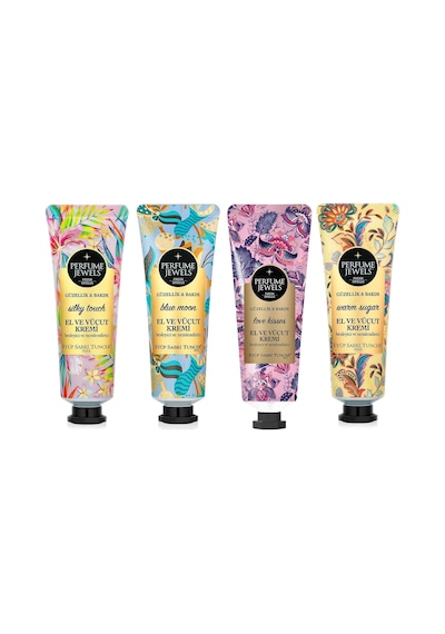 Eyüp Sabri Tuncer Blue Moon + Love Kisses + Silky Touch + Warm Sugar El ve Vücut Kremi 4 x 50 ML