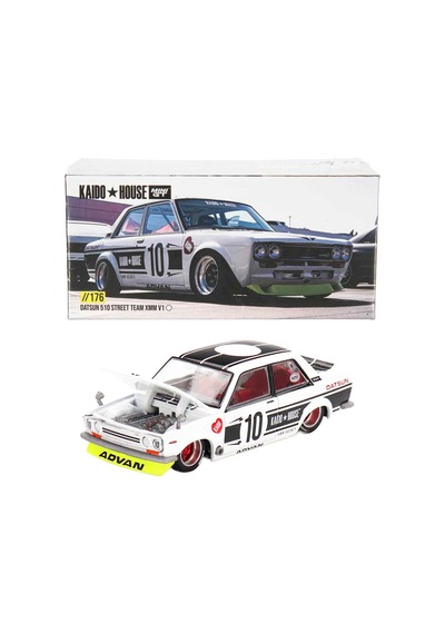 Mini Gt 1:64 Kaido House Datsun 510 Street Team Xmm V1 176 Çok Renkli