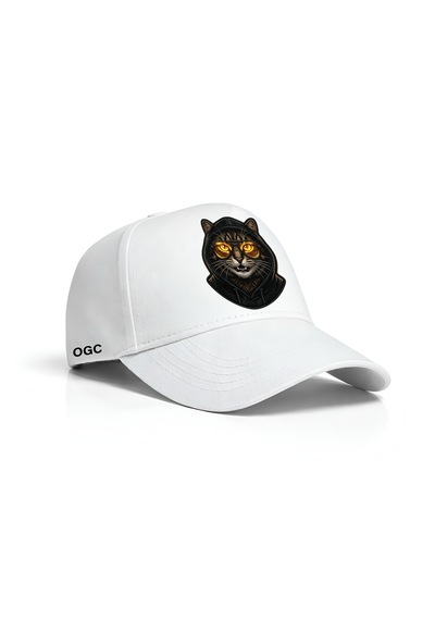 Ogc Kedi Unisex Şapka Beyaz