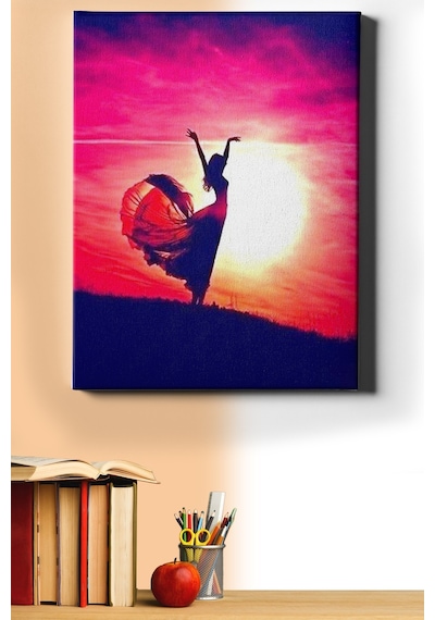 Webstyle Sayılarla Boyama Seti Kasnaklı Batan Güneşe Karşı 40 X 50 Cm