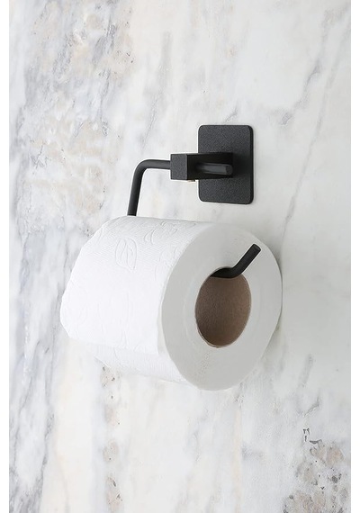 Yapışkanlı Tuvalet Kağıdı Askısı,siyah, Metal,tuvalet Kağıdı Tutucu Wc.k.tutucu Çok Renkli